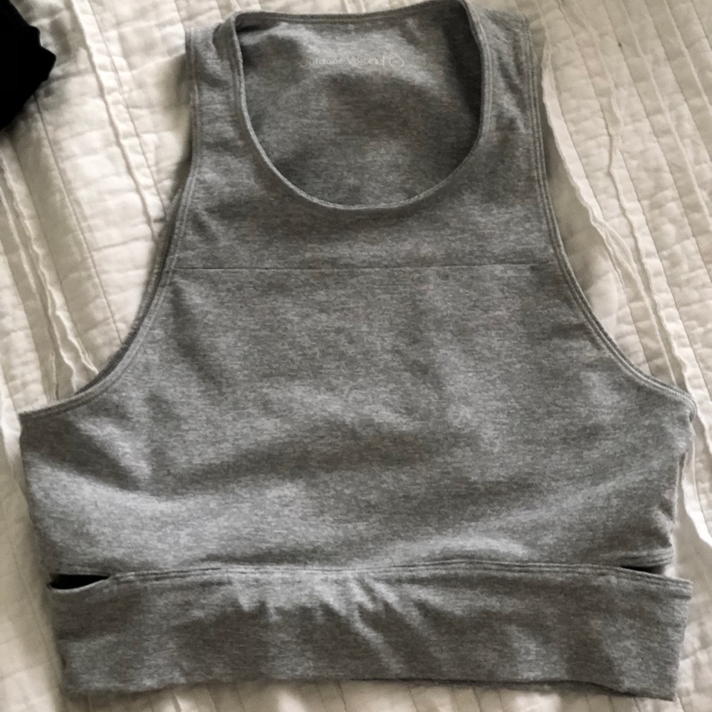 Outdoor Voices Slashback Crop Dove Medium